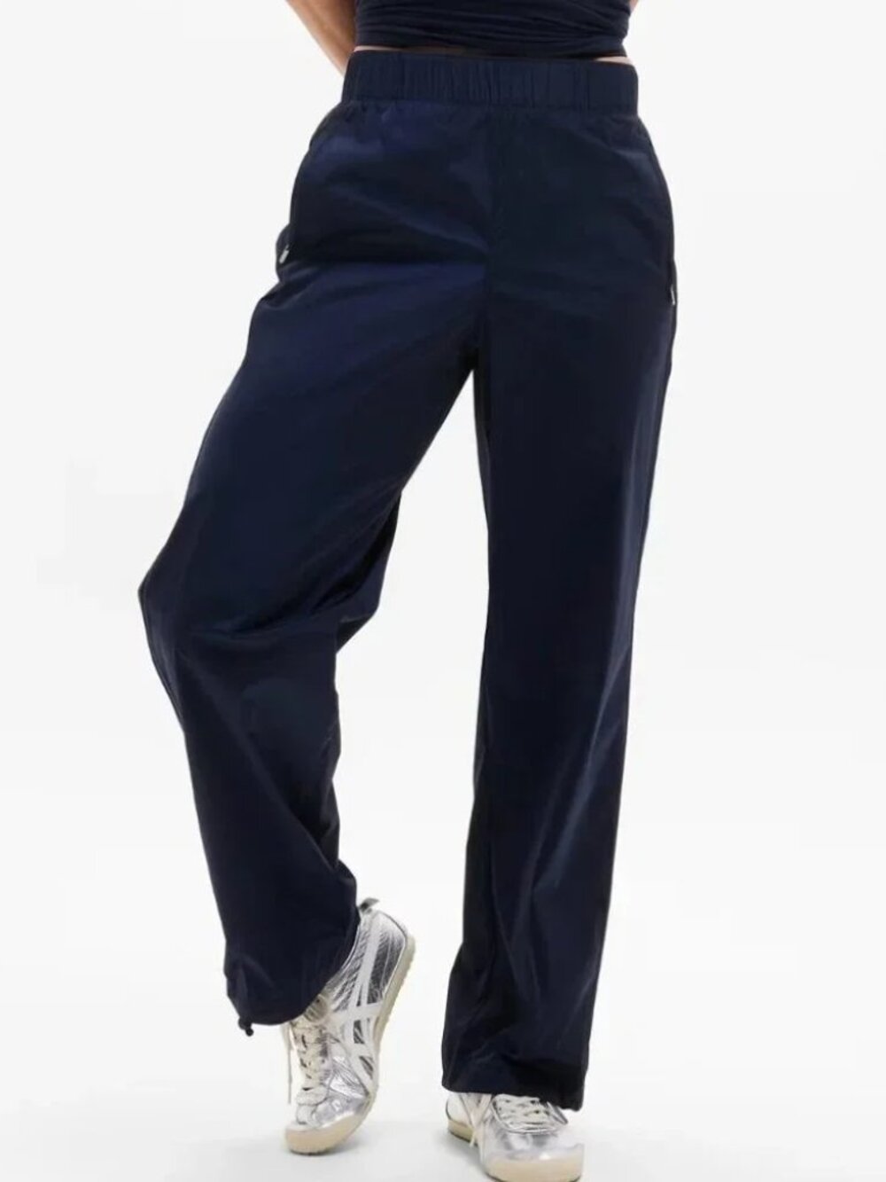 NWT Athleta Petite Rise Pants in Navy Blue